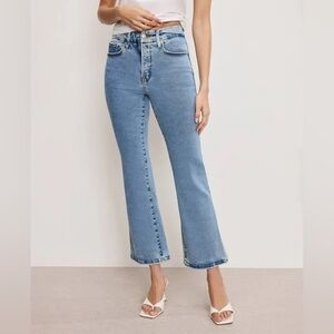 Good American Good Legs Crop Mini Boot Size 4/27